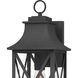 Ellerbee 1 Light 18 inch Mottled Black Outdoor Wall Lantern, Medium