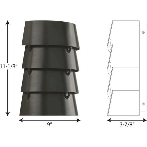 Point Dume™ Surfrider Wall Sconce Wall Light in Antique Bronze, Design Series