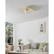 Solstice LED 22 inch Polished Brass Convertible Pendant Ceiling Light