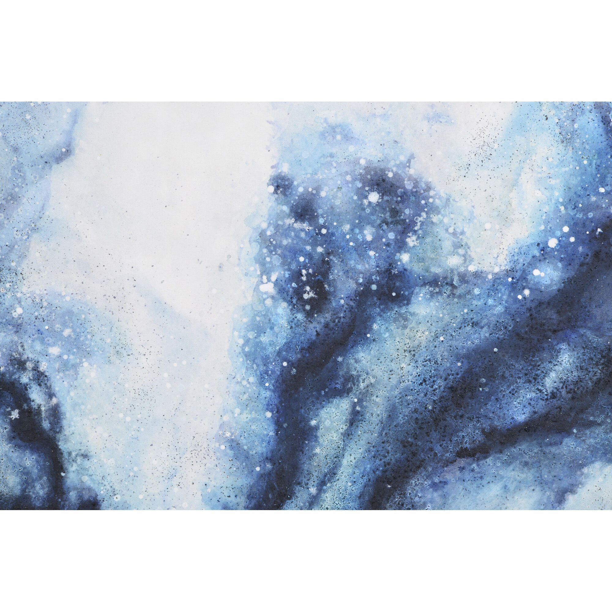 Acubens Multicolor Water Color and Paint Splatters Canvas Art