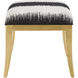 Garson 19 inch Antique Gold Ottoman