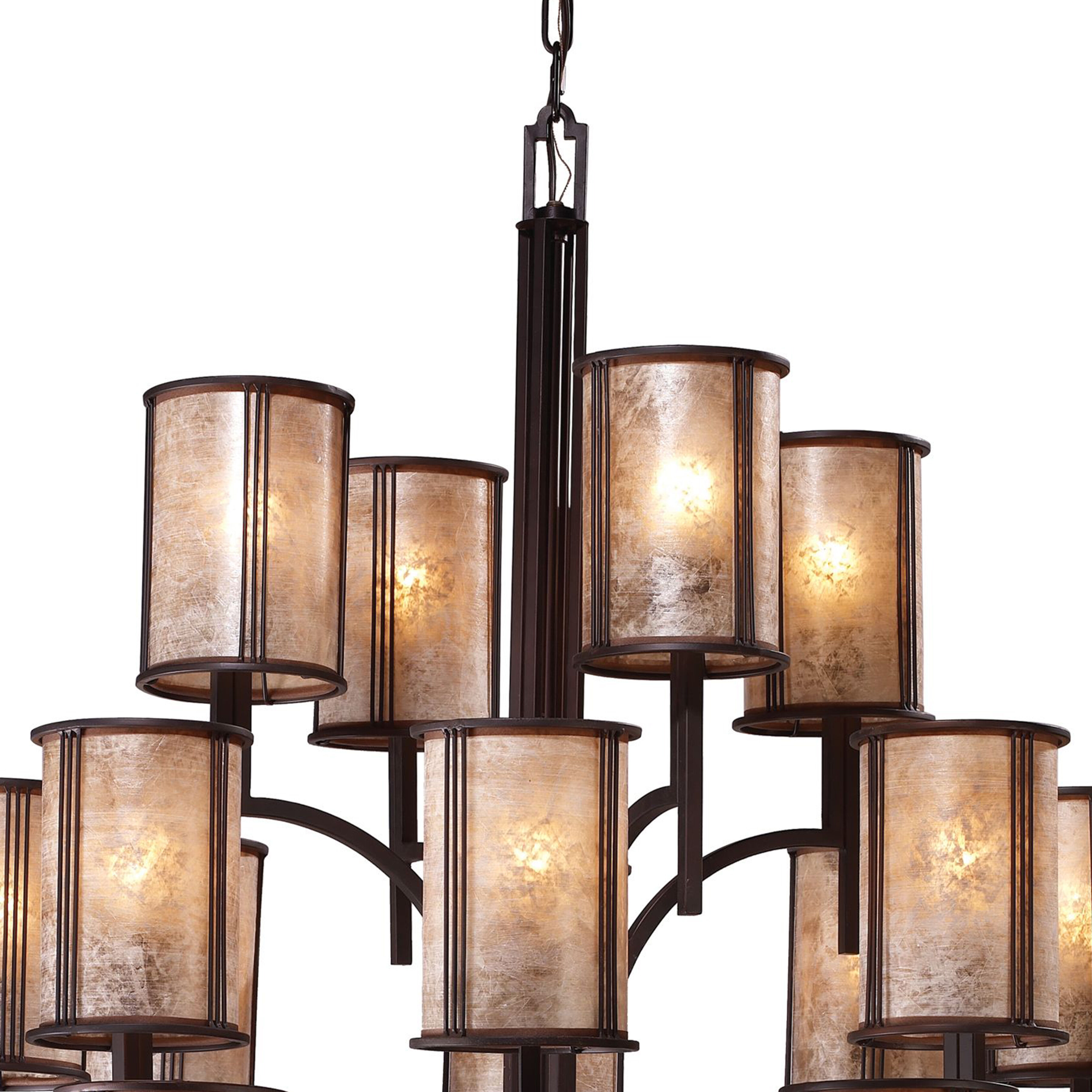 Barringer 20 Light 50 inch Aged Bronze Chandelier Ceiling Light