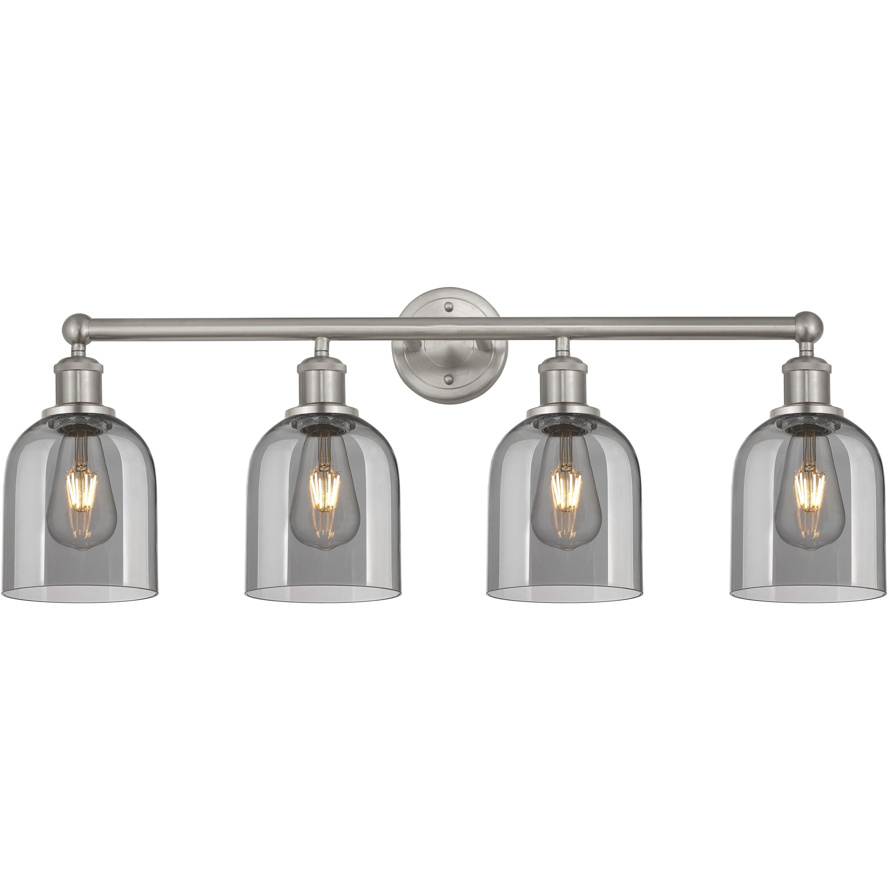 Edison Bella 4 Light 32.5 inch Brushed Satin Nickel Bath Vanity Light Wall Light
