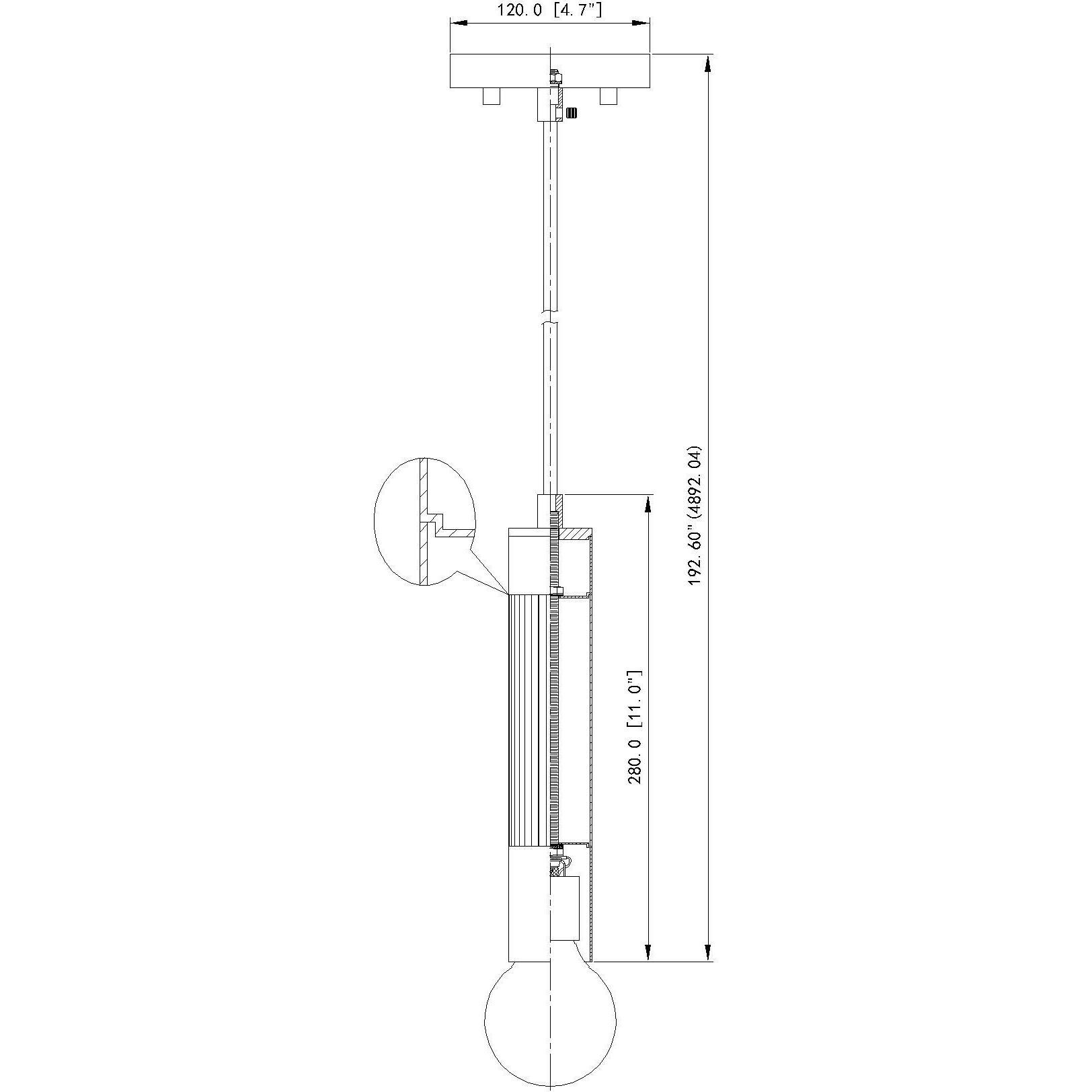 Stari 1 Light 4.75 inch Matte Black Pendant Ceiling Light