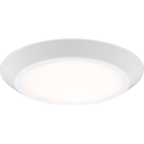 Verge LED 8 inch Fresco Flush Mount Ceiling Light in White Lustre