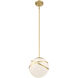Batignolles 1 Light 10 inch Spring Gold Leaf Mini Pendant Ceiling Light