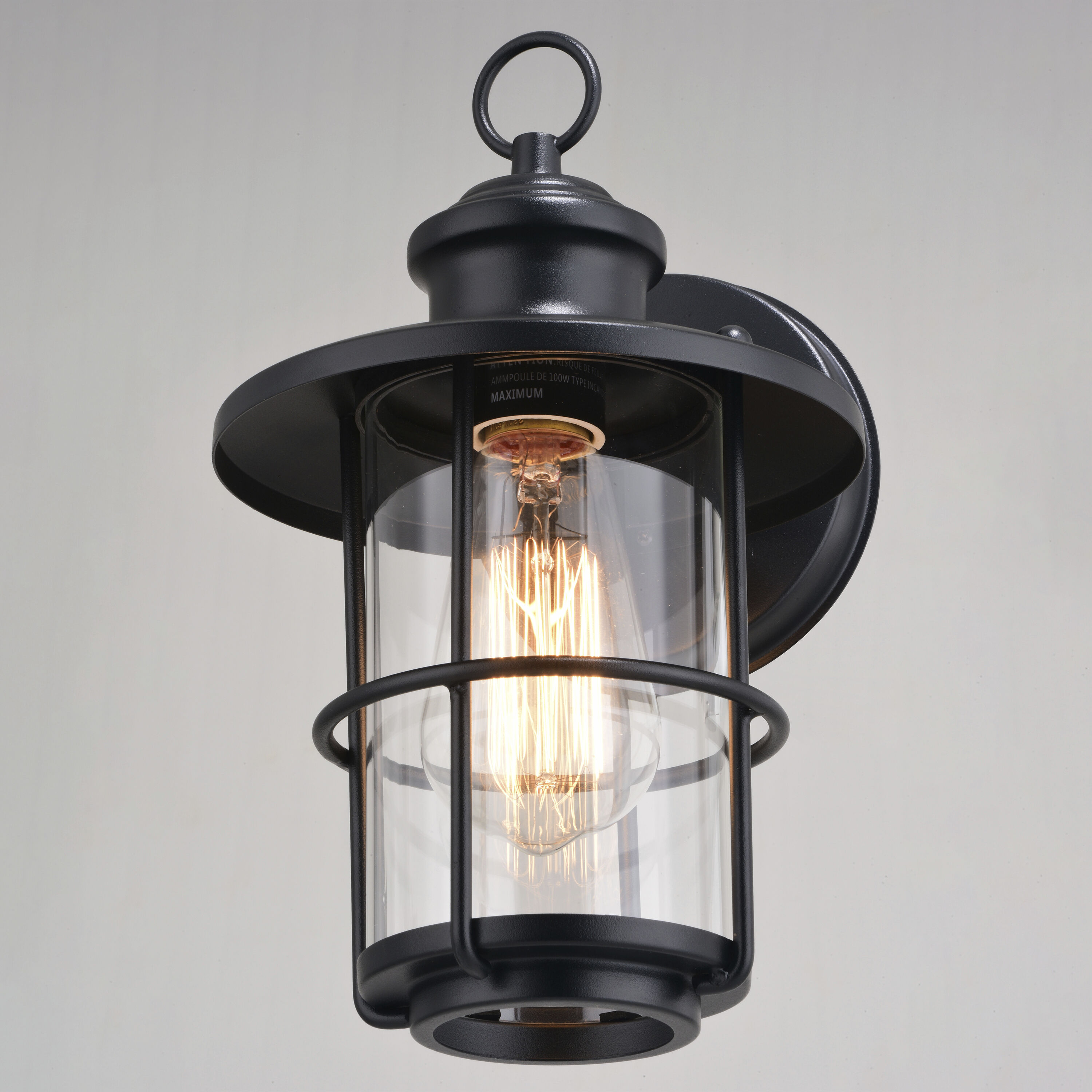 Lake Shore LED 10 inch Textured Black Outdoor Wall