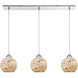 Grand Bend 3 Light 36 inch Polished Chrome Mini Pendant Ceiling Light, Linear