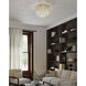 Verla Crest 6 Light 24.25 inch Legacy Brass Flush Mount Ceiling Light