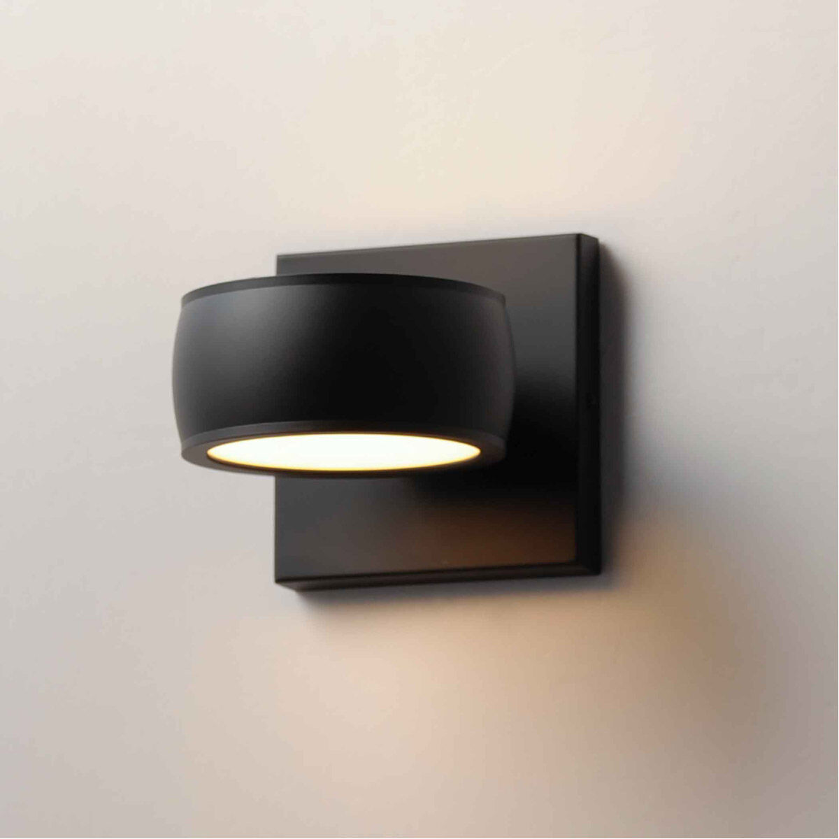 Modular LED 5 inch Black Outdoor Wall Sconce