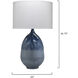 Twilight 34.75 inch 150.00 watt Blue Table Lamp Portable Light