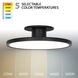 Twist-N-Lite LED 11 inch Black Semi-Flush Mount Ceiling Light, WAC Limited