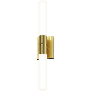 Scepter LED 4.5 inch Satin Brass Bath Bar Wall Light