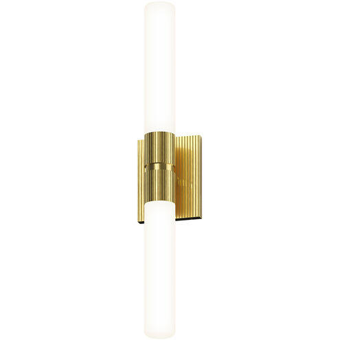 Scepter LED 4.5 inch Satin Brass Bath Bar Wall Light