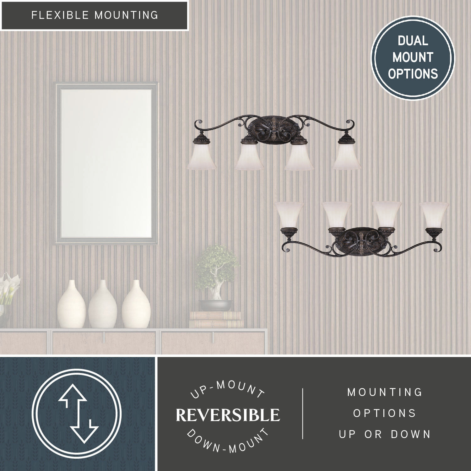 Avenant LED 33.5 inch Venetian Bronze Bathroom Light Wall Light