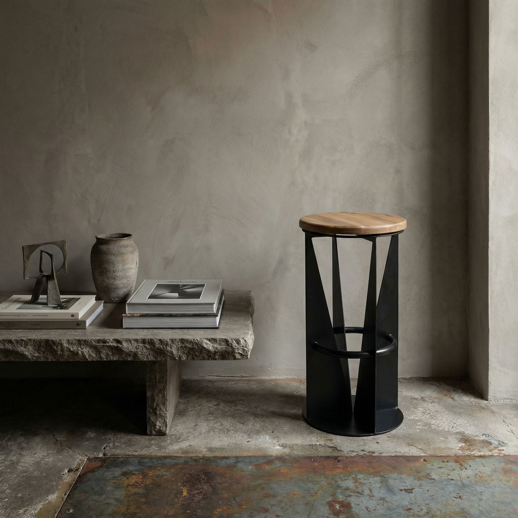 Nagoya 30 inch Matte Black Bar Stool