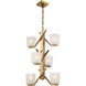 Timone 6 Light 19 inch Vintage Brass Pendant Ceiling Light