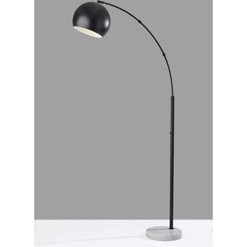 Astoria 78 inch 100.00 watt Black Arc Floor Lamp Portable Light