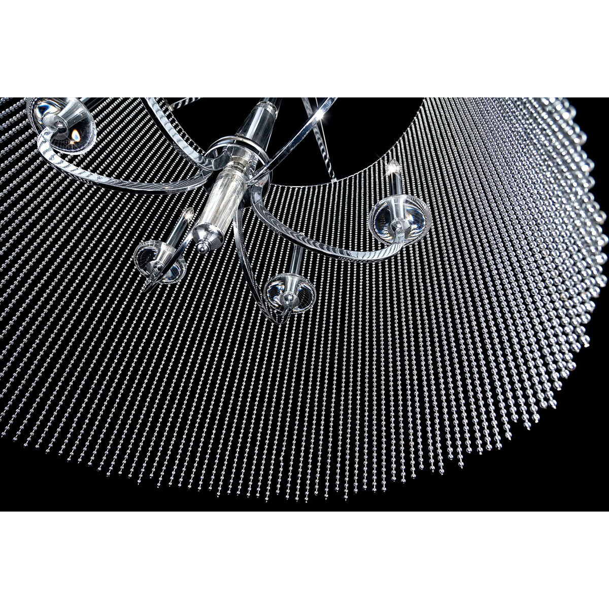 Bloomington 38 inch Chrome Pendant Ceiling Light, Large