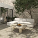 Miles White Outdoor Chaise