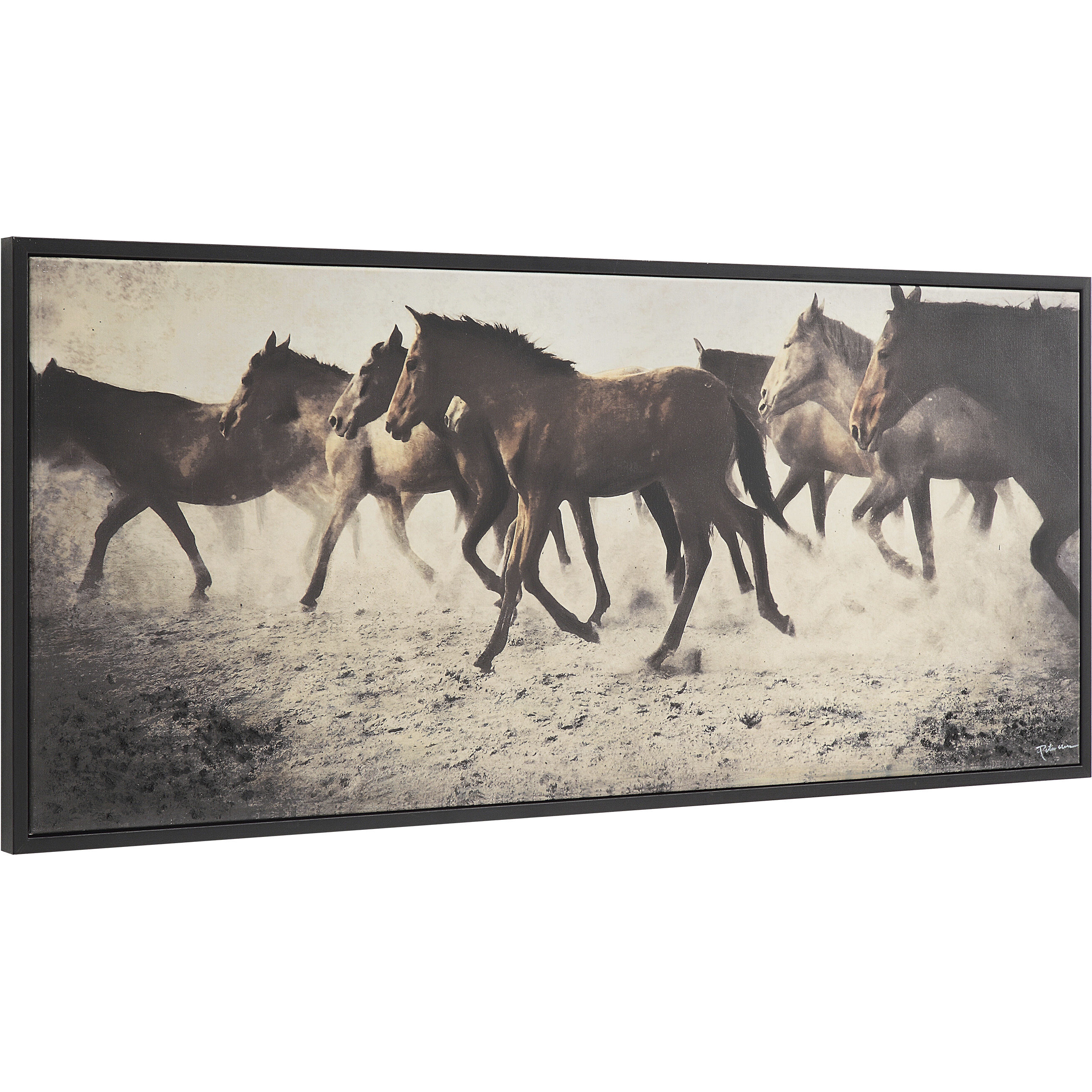 Ares Beige/Brown/Black Canvas Art