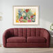 Flower Melange Green and Blue and Red and Yellow Framed Art