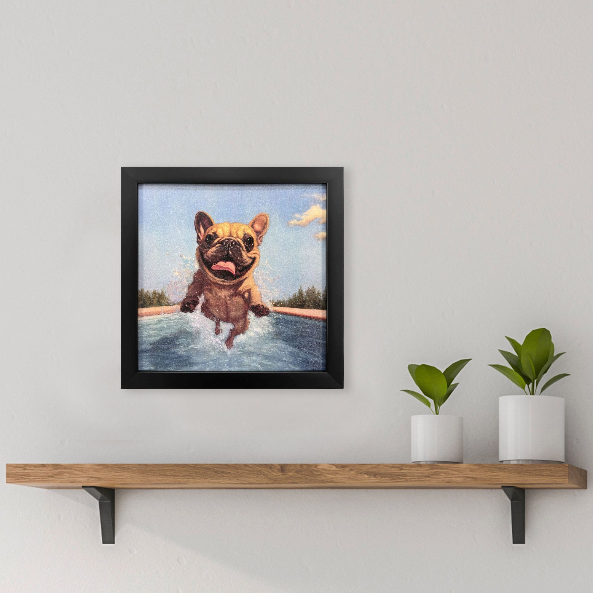 Summer Splash 11 X 11 inch Non-Glass Framed Art, Propac