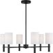 Drew & Jonathan Scott Manor 6 Light 30 inch Midnight Black Chandelier Ceiling Light