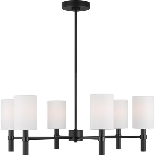 Drew & Jonathan Scott Manor 6 Light 30 inch Midnight Black Chandelier Ceiling Light