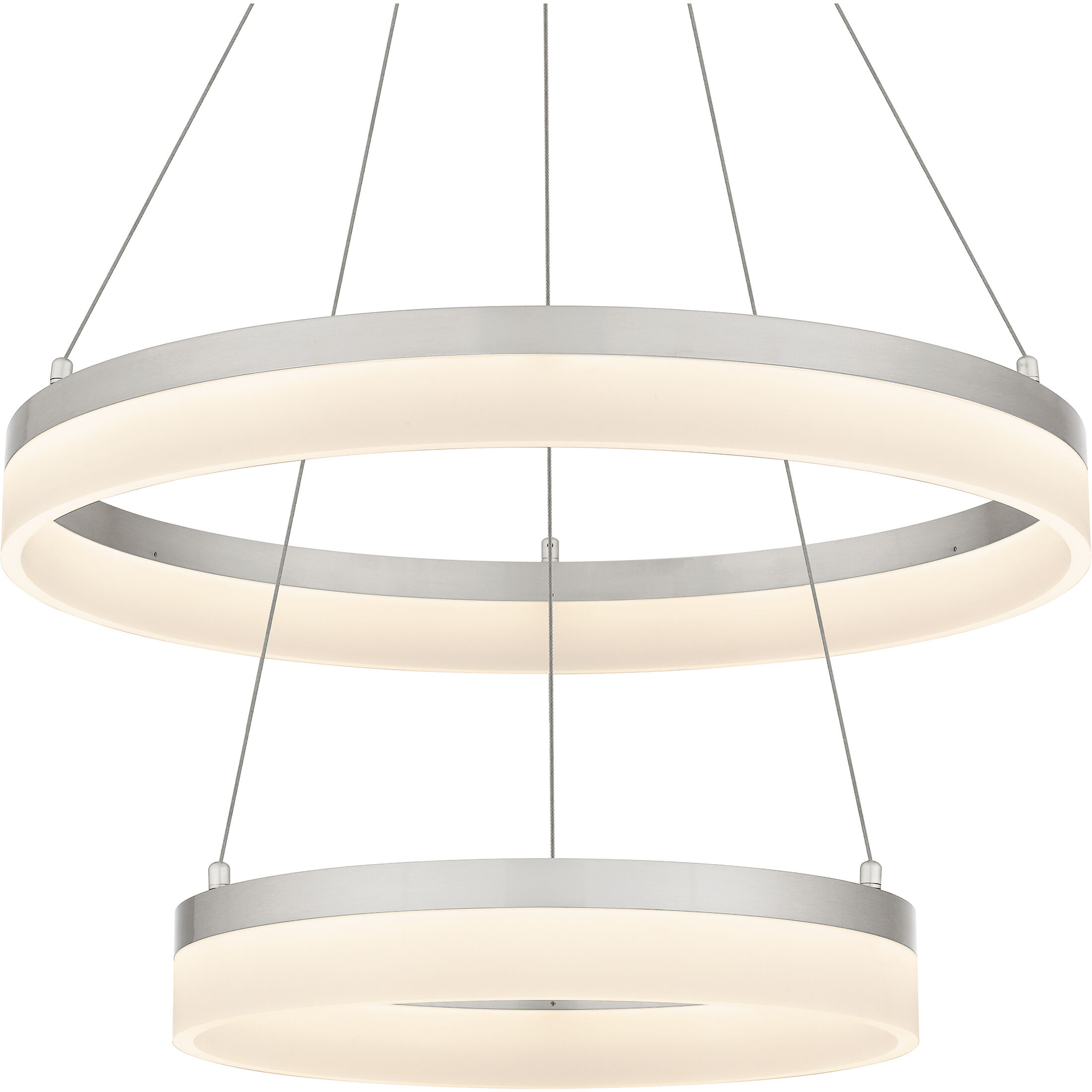 Cohen LED 23.75 inch Brushed Nickel Pendant Ceiling Light