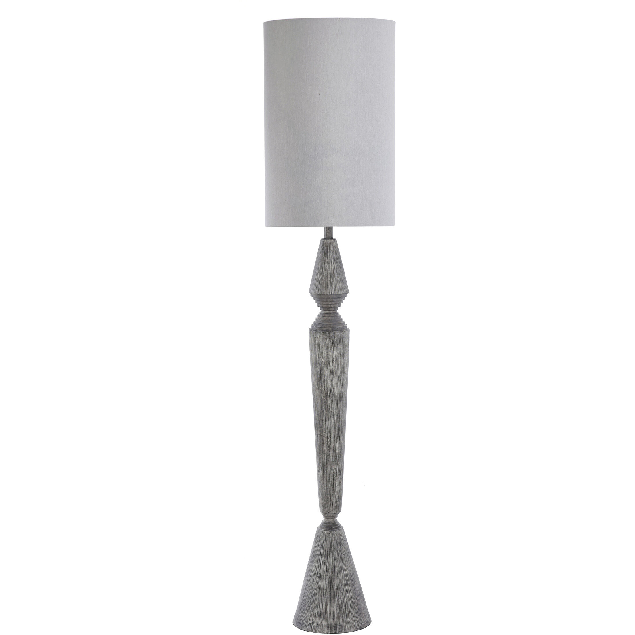 Grey and wood floor lamp online