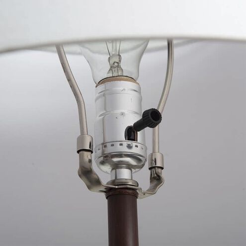Layers 25 inch 40.00 watt Gunmetal and Gunmetal Pecan Table Lamp Portable Light