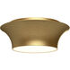 Alora Mood Emiko 2 Light 13 inch Brushed Gold Flush Mount Ceiling Light