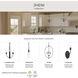 Jheni 1 Light 8 inch Matte Black Pendant Ceiling Light
