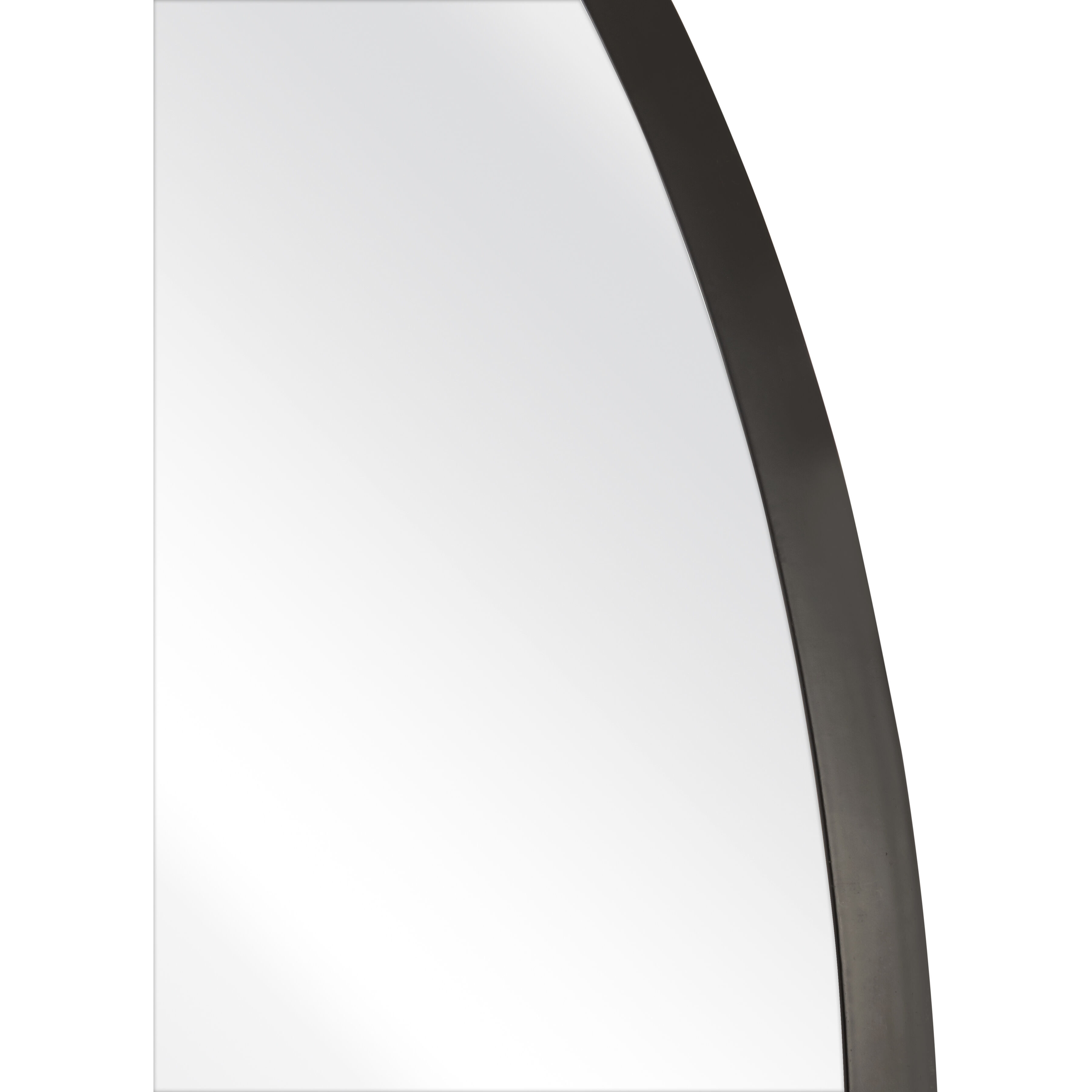 Beni 24 X 24 inch Black Wall Mirror