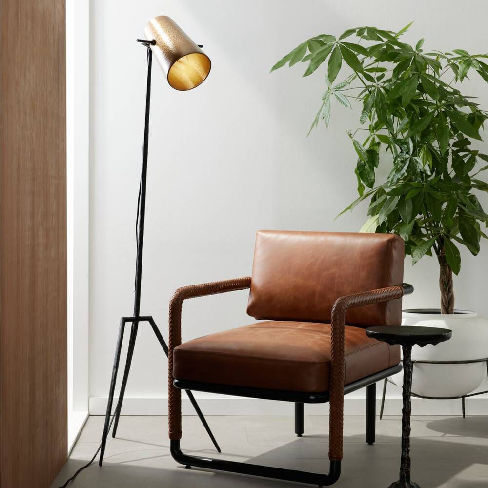 Draper 60.00 watt Blackened Floor Lamp Portable Light