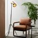 Draper 60.00 watt Blackened Floor Lamp Portable Light