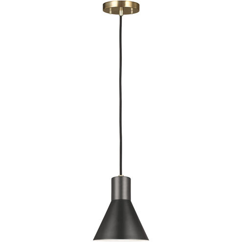 Towner 1 Light 7 inch Satin Brass Mini-Pendant Ceiling Light