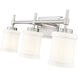 Cadoc 3 Light 23.5 inch Brushed Nickel Bath Vanity Light Wall Light