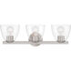 Noellea 3 Light 23.5 inch Brushed Nickel Vanity Wall Light