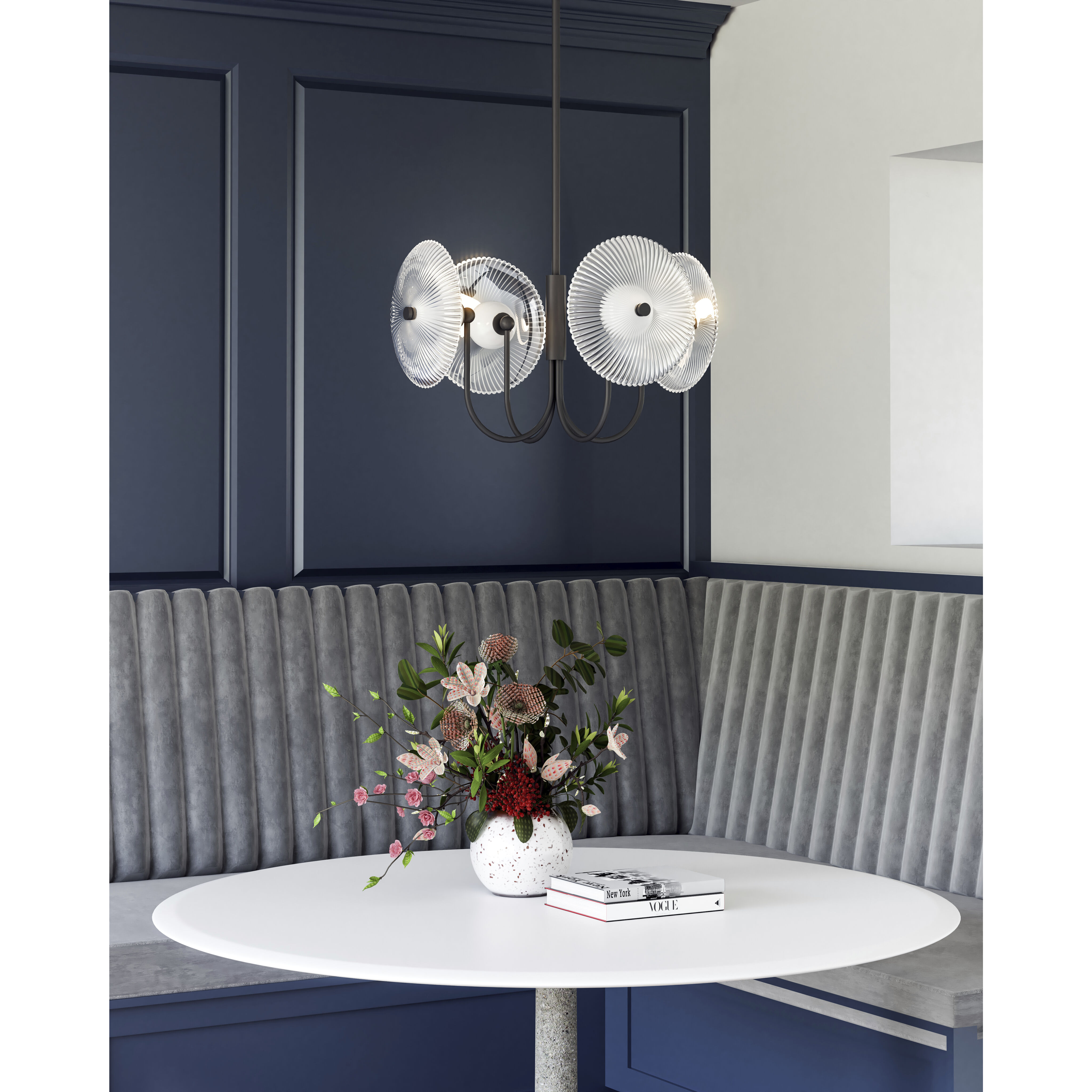 Alora Mood Hera Pendant Ceiling Light in Matte Black