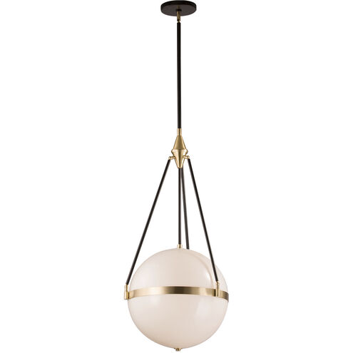 Harmony 4 Light 17.5 inch Natural Brass Down Pendant Ceiling Light in Opal Glass