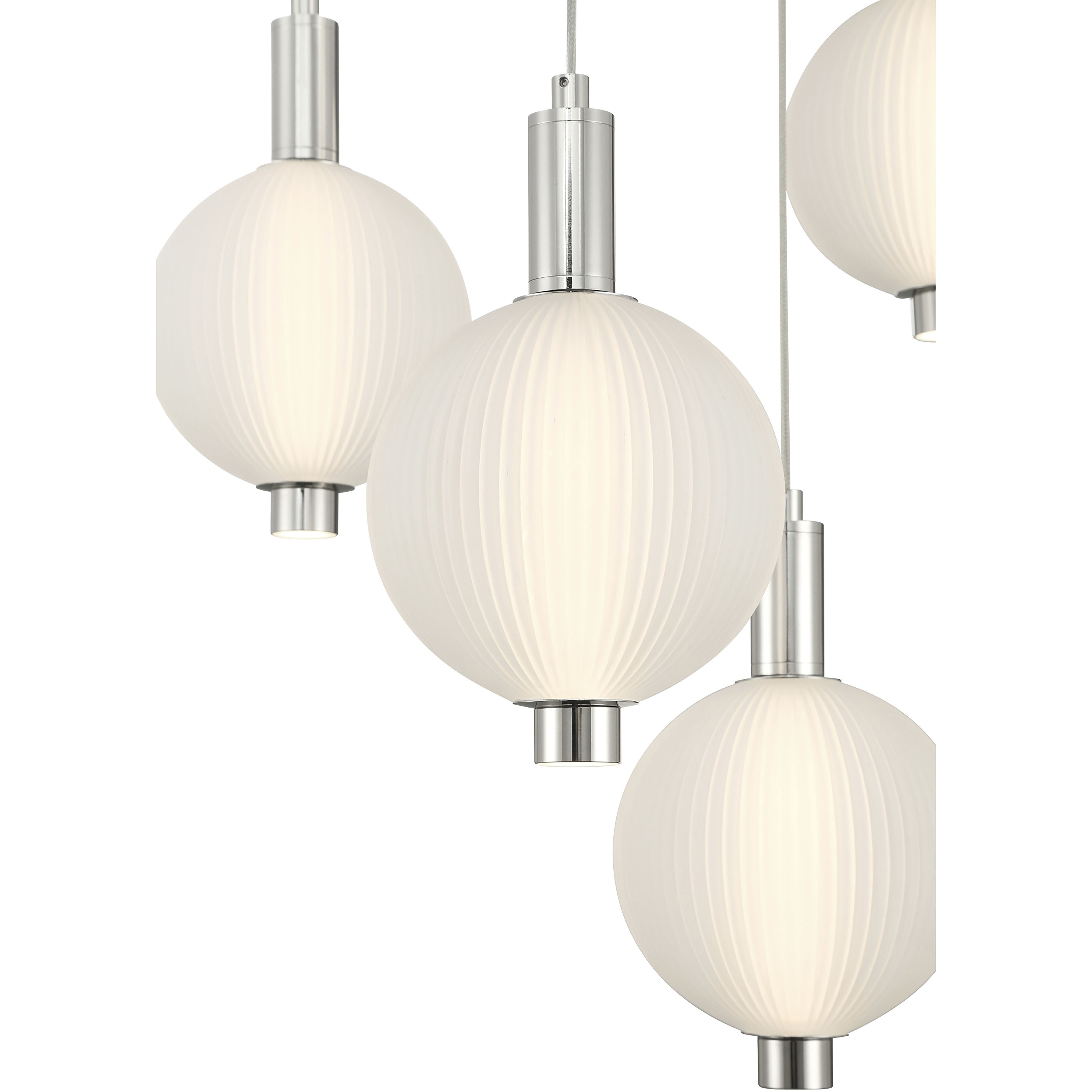 Palmas 5 Light 24 inch Polished Nickel Chandelier Ceiling Light