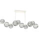 Gaia LED 58.7 inch Salt White Chandelier Ceiling Light, Twisted Branch