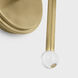 AERIN Brisa LED 7 inch Hand-Rubbed Antique Brass Torch Sconce Wall Light