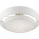 Meridian 4 Light 22 inch Brushed Nickel Semi-Flush Ceiling Light