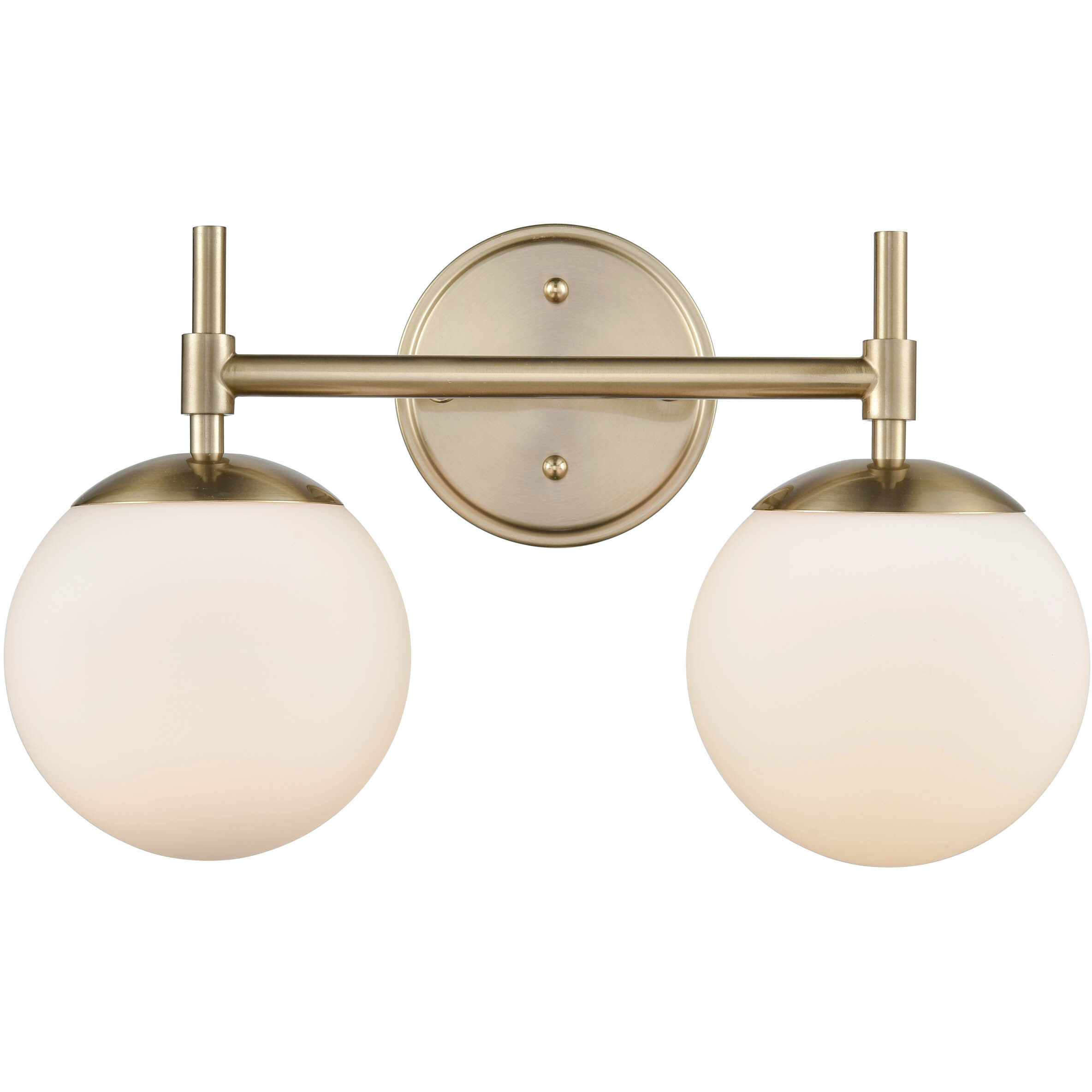 None 2 Light 15.5 inch Modern Gold Bathroom Vanity Light Wall Light