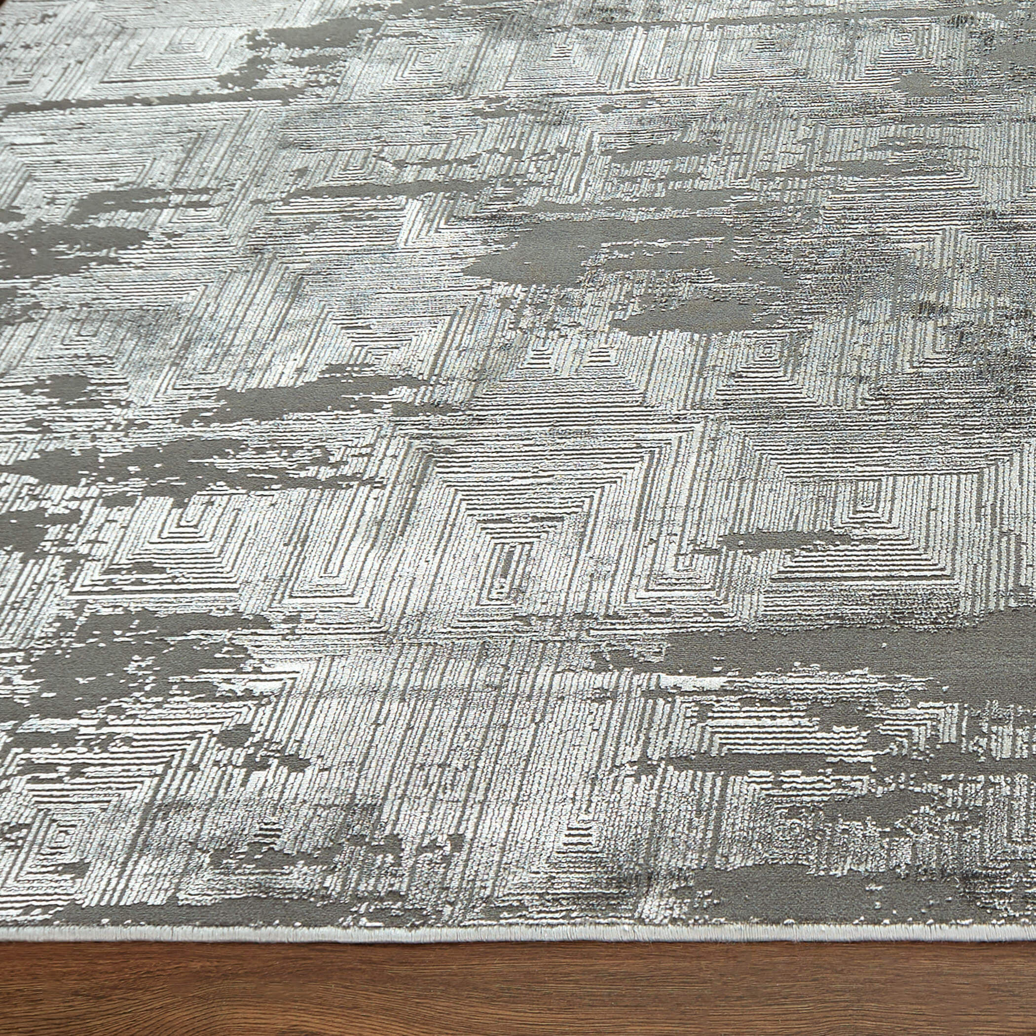 Livenza 114 X 79 inch Grey Rug in 6 x 9