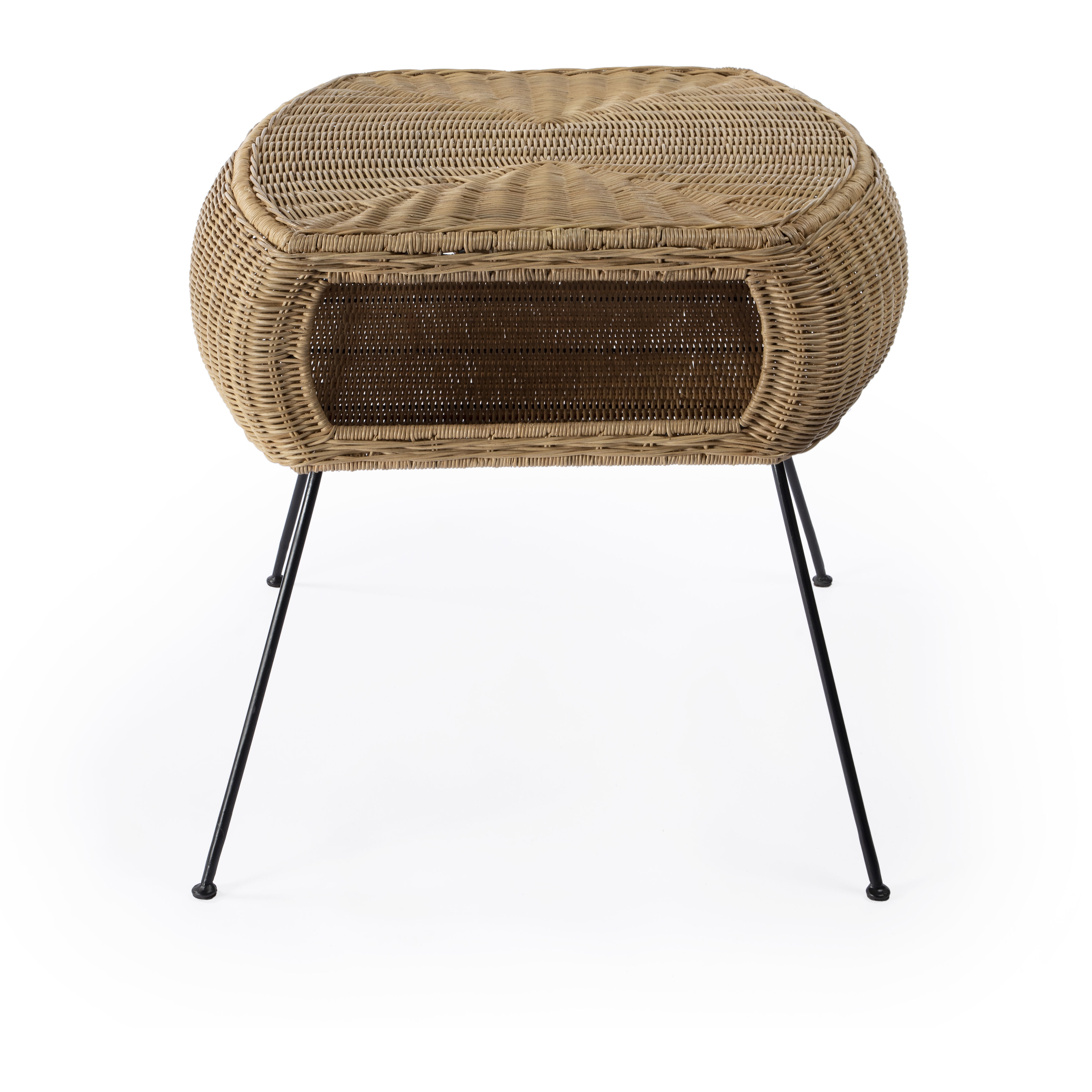 Coralitta Rattan End Table in Light Brown