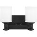 Harbour Point 2 Light 11 inch Coal Vanity Light Wall Light